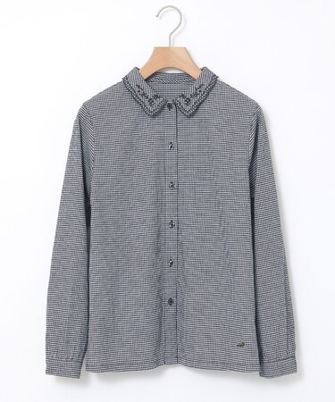 襟刺繡 デザイン ブラウス