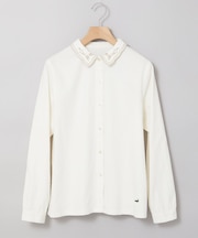 襟刺繡 デザイン ブラウス