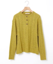 ウールブレンド ネップ ニット【手洗いOK】