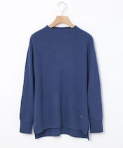 ウールブレンド ボトルネック ニット【手洗いOK】