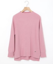 ウールブレンド ボトルネック ニット【手洗いOK】