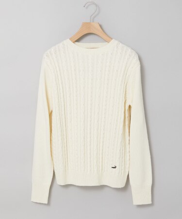 ウールブレンド ケーブル ニット