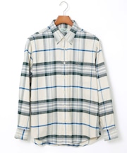 チェック柄 ボタンダウン シャツ