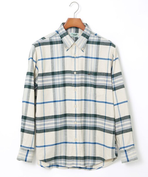 チェック柄 ボタンダウン シャツ