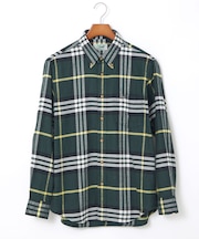 チェック柄 ボタンダウン シャツ