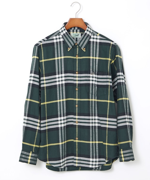 チェック柄 ボタンダウン シャツ