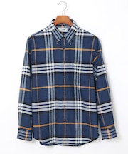 チェック柄 ボタンダウン シャツ