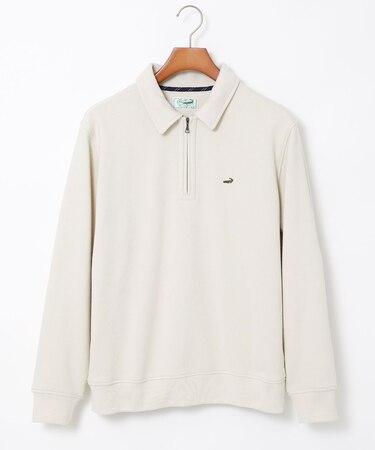 ハーフジップ ポロ トレーナー