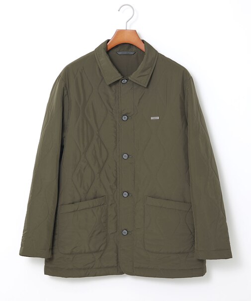 キルティング ステンカラー ジャケット