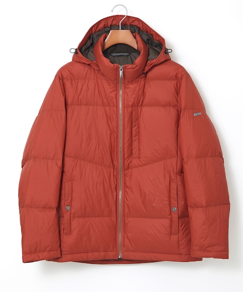 フード付き スタンドカラー ダウンジャケット｜クロコダイルの通販