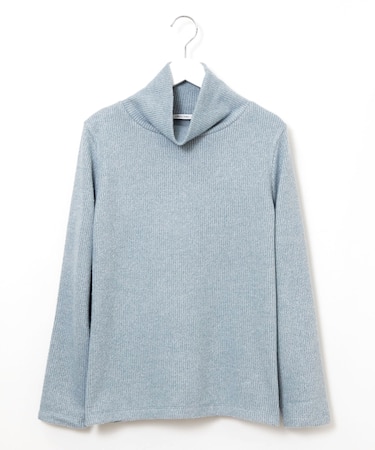 起毛 オフタートル カットソー