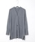 ウールブレンド ミドル丈 チュニックカーディガン