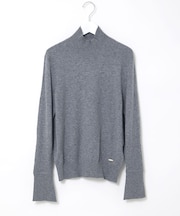 ウールブレンド フレア袖 ハイネック セーター