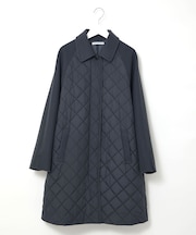 キルティング ステンカラー コート
