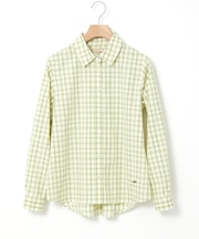 ノンアイロン チェック ブラウス【シワになりにくい】