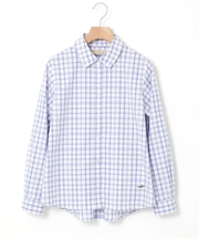 ノンアイロン チェック ブラウス【シワになりにくい】