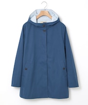 ストライプ バイカラー コート