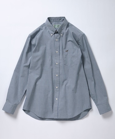 ノンアイロン ギンガムチェック ボタンダウンシャツ【シワになりにくい】