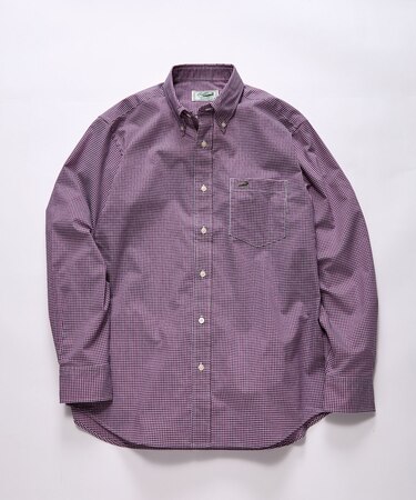 ノンアイロン ギンガムチェック ボタンダウンシャツ【シワになりにくい】