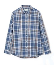 ノンアイロン マドラスチェック柄 シャツ 【シワになりにくい】