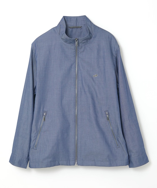 シャンブレーツイル ジップ ブルゾン【吸汗速乾】