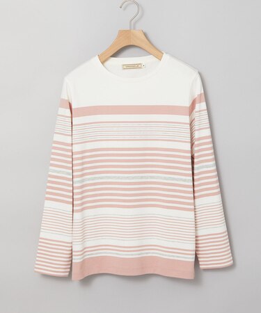 パネルボーダー 長袖 Tシャツ