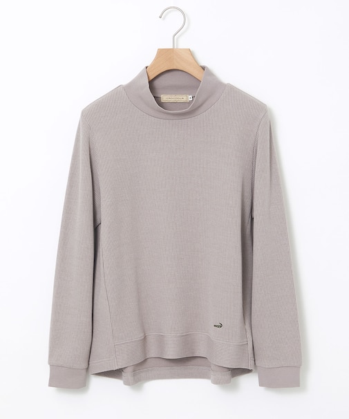 メランジリブ プルオーバー カットソー