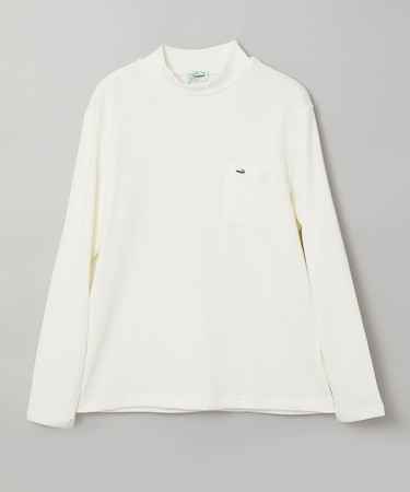 テレコ編み ハイネック Tシャツ