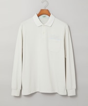 鹿の子 モチーフプリント ポロシャツ