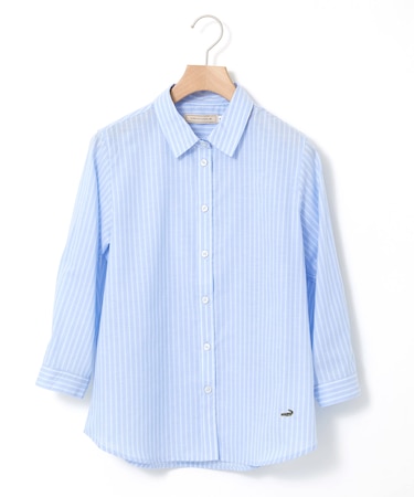 ノンアイロン ストライプ ブラウス