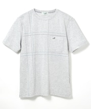 スノーコットン パネルチェック Tシャツ【接触冷感】