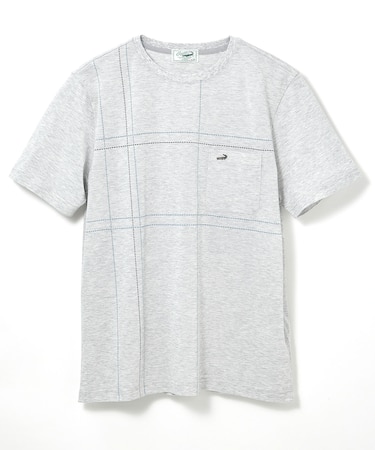 スノーコットン パネルチェック Tシャツ【接触冷感】