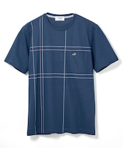 スノーコットン パネルチェック Tシャツ【接触冷感】