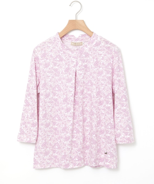 花柄プリント ハイネック プルオーバー｜クロコダイルの通販｜&mall