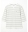 ボーダー レイヤー風 七分袖Tシャツ