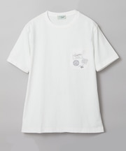 シャドーボーダー スタンププリント Tシャツ 【吸汗速乾】
