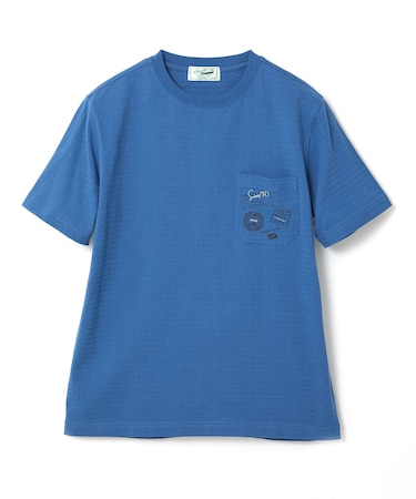 シャドーボーダー スタンププリント Tシャツ 【吸汗速乾】