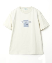 シャドーボーダー ロゴプリント Tシャツ 【吸汗速乾】