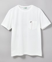 スノーコットン シャドーボーダー Tシャツ【接触冷感】