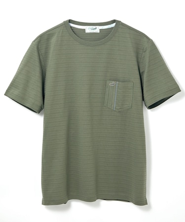 スノーコットン シャドーボーダー Tシャツ【接触冷感】