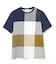 クロコダイルタータン パネルチェック Tシャツ