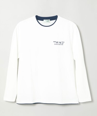レイヤード風 ダブルフェイス Tシャツ