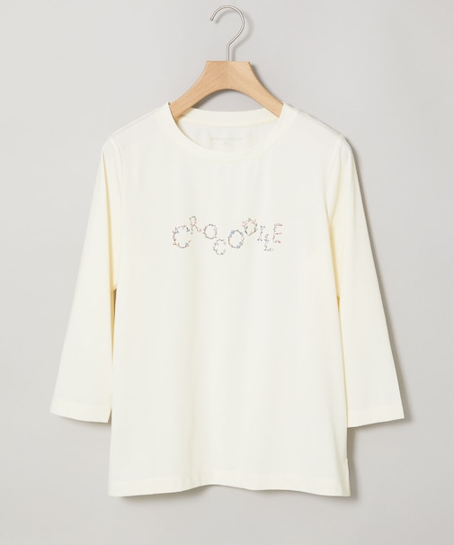 ロゴプリント 七分袖 Tシャツ