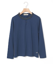 フリル襟 長袖 Tシャツ