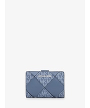 JET SET TRAVEL ウーヴン ビルフォールド ジップ コンパクト ウォレット ミディアム - MKシグネチャー