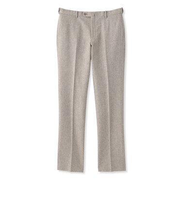 「Adjustable Fit」メランジウールフランネルトラウザーズ
