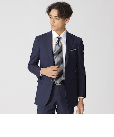 【EASTGATE MODEL】「Adjustable Fit」10Month ブルーストライプスーツ