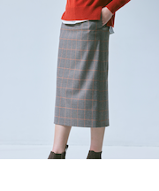 【Precious掲載】千鳥ウィンドペン　スカート