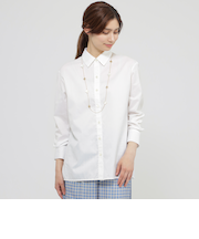 【Precious掲載】【ウォッシャブル】ピケストライプ　ブラウス