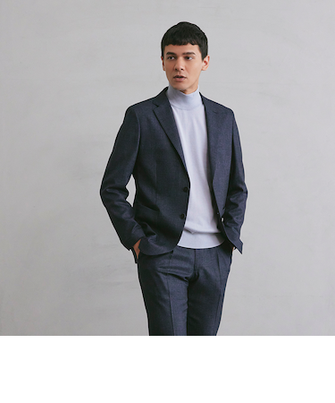 【WEB・一部店舗限定】メランジプリントツイルライトジャケット